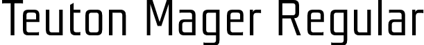 Teuton Mager Regular font - TeutonMager.otf