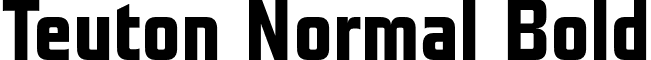 Teuton Normal Bold font - TeutonNormal-Bold.otf