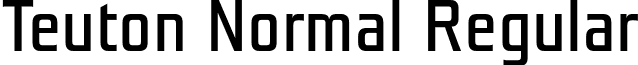 Teuton Normal Regular font - TeutonNormal.otf