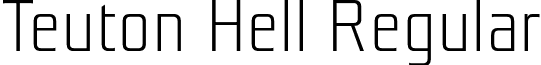 Teuton Hell Regular font - TeutonHell.otf