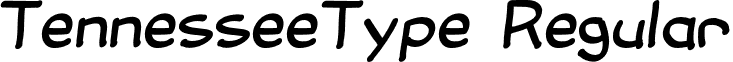 TennesseeType Regular font - TennesseeType.otf