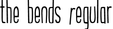 the bends Regular font - the_bends.ttf