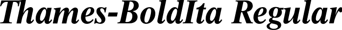 Thames-BoldIta Regular font - Thames-BoldIta.otf