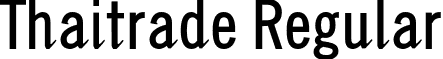 Thaitrade Regular font - Thaitrade.otf