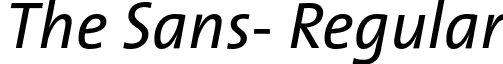The Sans- Regular font - TheSans-Italic.otf