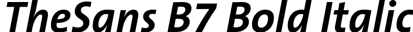 TheSans B7 Bold Italic font - TheSans-B7BoldItalic.otf