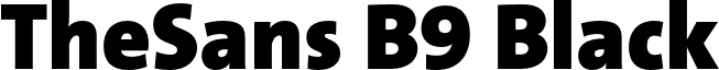 TheSans B9 Black font - TheSans-B9Black.otf