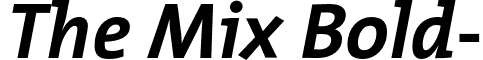 The Mix Bold- font - TheMixBold-Italic.otf