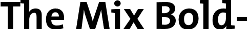 The Mix Bold- font - TheMixBold-Plain.otf