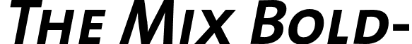 The Mix Bold- font - TheMixBold-CapsItalic.otf