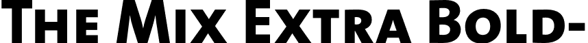 The Mix Extra Bold- font - TheMixExtraBold-Caps.otf