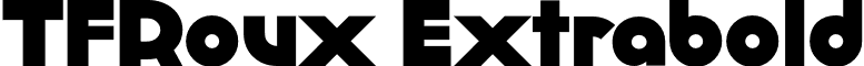 TFRoux Extrabold font - TFRoux-Extrabold.otf