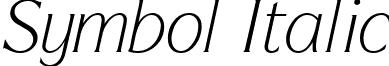 Symbol Italic font - Symbol_Italic.ttf