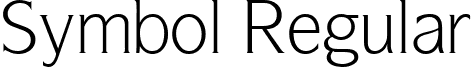 Symbol Regular font - Symbol_Regular.ttf