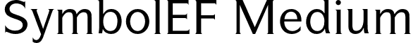 SymbolEF Medium font - SymbolEF-Medium.otf