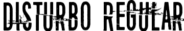 Disturbo Regular font - Disturbo.ttf