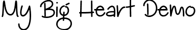 My Big Heart Demo font - My Big Heart Demo.ttf