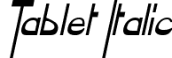 Tablet Italic font - Tablet_Italic.ttf