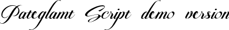 Pateglamt Script demo version font - Pateglamt Script demo version.otf