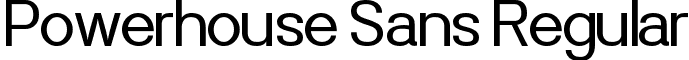 Powerhouse Sans Regular font - Powerhouse Sans.ttf