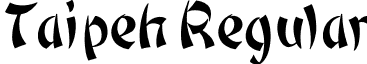 Taipeh Regular font - Taipeh.otf