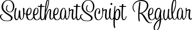 SweetheartScript Regular font - SweetheartScript.ttf