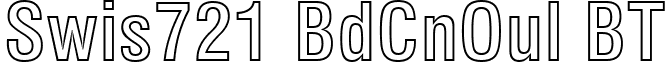 Swis721 BdCnOul BT font - Swis721_BdCnOul_BT_Bold_Outline.ttf