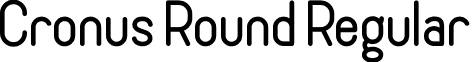 Cronus Round Regular font - Cronus Round.otf