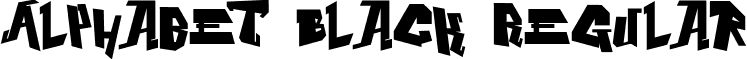Alphabet Black Regular font - Alphabet_Black.ttf