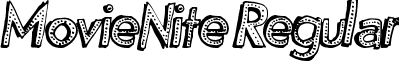 MovieNite Regular font - MovieNite.ttf