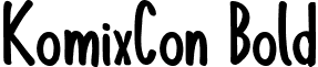 KomixCon Bold font - KomixCon-Bold.ttf