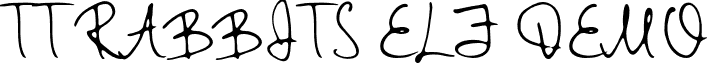 TT Rabbits Elf DEMO font - TT_Rabbits_Elf_DEMO.otf