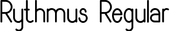 Rythmus Regular font - RythmusRegular.ttf