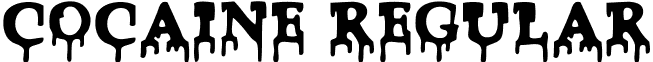 Cocaine Regular font - Cocaine.ttf