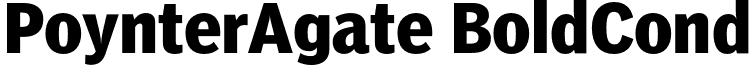 PoynterAgate BoldCond font - PoynterAgate-BoldCond.otf