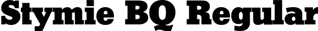 Stymie BQ Regular font - StymieBQ-Black.otf