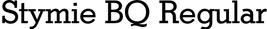 Stymie BQ Regular font - StymieBQ-Medium.otf