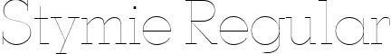 Stymie Regular font - Stymie_Regular.ttf