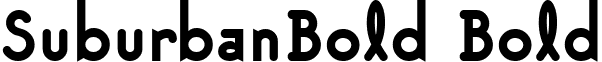 SuburbanBold Bold font - SuburbanBold_Bold.ttf