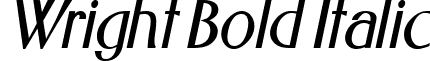 Wright Bold Italic font - Wright_Bold_Italic.ttf