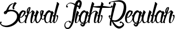 Serval Light Regular font - Serval_light.ttf