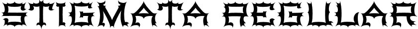 Stigmata Regular font - Stigmata.otf