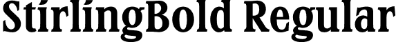 StirlingBold Regular font - StirlingBold.otf