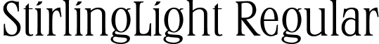 StirlingLight Regular font - StirlingLight.otf