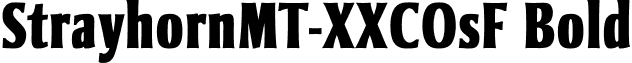StrayhornMT-XXCOsF Bold font - StrayhornMT-XXCOsF_Bold.ttf