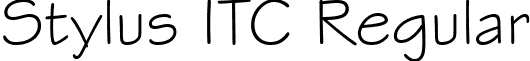 Stylus ITC Regular font - Stylus.ttf