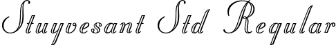 Stuyvesant Std Regular font - StuyvesantStd.otf