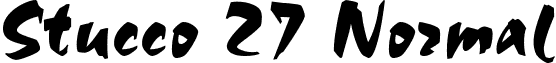 Stucco 27 Normal font - Stucco_27_Normal.ttf