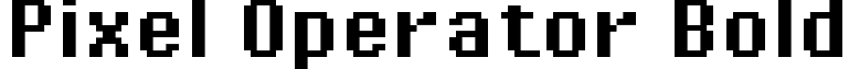 Pixel Operator Bold font - PixelOperator-Bold.ttf