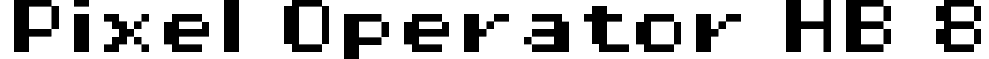 Pixel Operator HB 8 font - PixelOperatorHB8.ttf